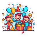 پیش‌نمایش فایل kids-celebrating-birthday-party-8879992 از پک تولد
