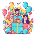 پیش‌نمایش فایل people-surrounding-gifts-8879991 از پک تولد