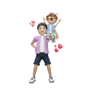 پیش‌نمایش فایل father-holding-child-on-arm-5607685 از پک روز پدر