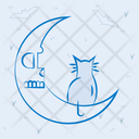 پیش‌نمایش فایل halloween-cat-with-moon-6631963 از پک هالووین