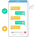 پیش‌نمایش فایل mobile-chat-7476481 از پک اپلیکیشن موبایل