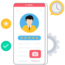 پیش‌نمایش فایل online-profiles-7476474 از پک اپلیکیشن موبایل
