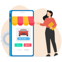 پیش‌نمایش فایل online-buy-car-via-smartphone-application-7604260 از پک برنامه های موبایل