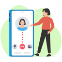 پیش‌نمایش فایل online-calling-via-smartphone-7604255 از پک برنامه های موبایل