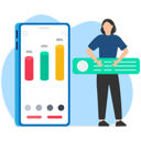 پیش‌نمایش فایل online-earning-graph-7604253 از پک برنامه های موبایل