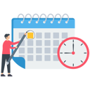 پیش‌نمایش فایل employee-marking-important-date-on-calendar-7879454 از پک کسب و کار