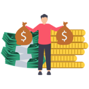 پیش‌نمایش فایل rich-man-with-his-wealth-7879436 از پک کسب و کار