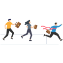 پیش‌نمایش فایل businessmen-winning-races-celebrate-victory-8155944 از پک کسب و کار