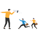 پیش‌نمایش فایل boss-using-megaphone-to-order-employees-8177592 از پک کسب و کار