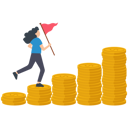 پیش‌نمایش فایل woman-running-on-money-stack-and-achieving-financial-success-8177582 از پک کسب و کار