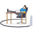 پیش‌نمایش فایل businessman-getting-chill-on-his-desk-being-sawing-floor-broken-down-8240702 از پک کسب و کار