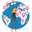 پیش‌نمایش فایل businessman-put-new-branch-pin-on-world-map-across-globe-8240714 از پک کسب و کار