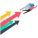 پیش‌نمایش فایل businessman-riding-rocket-booster-with-growth-arrow-8240734 از پک کسب و کار