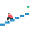 پیش‌نمایش فایل depressed-businessman-give-up-alone-on-stairway-to-success-goal-8240729 از پک کسب و کار