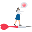 پیش‌نمایش فایل woman-ride-on-dart-and-making-business-goal-8240718 از پک کسب و کار