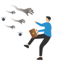 پیش‌نمایش فایل frightened-businessman-running-away-from-creepy-monster-hand-chasing-8312230 از پک کسب و کار