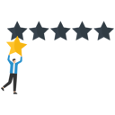 پیش‌نمایش فایل man-rating-on-star-review-8312218 از پک کسب و کار