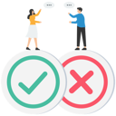 پیش‌نمایش فایل people-comparing-good-bad-idea-8312223 از پک کسب و کار