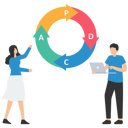 پیش‌نمایش فایل pdca-cycle-to-manage-working-process-for-continuous-improvement-8598554 از پک مفهوم کسب و کار