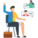 پیش‌نمایش فایل man-doing-hybrid-work-8525976 از پک بازاریابی کسب وکار