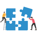 پیش‌نمایش فایل teamwork-connecting-puzzle-elements-8525946 از پک بازاریابی کسب وکار