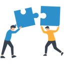 پیش‌نمایش فایل two-men-connect-puzzle-elements-8525958 از پک بازاریابی کسب وکار