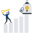 پیش‌نمایش فایل unlock-the-creative-idea-8636977 از پک مدیریت کسب وکار