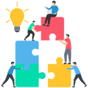 پیش‌نمایش فایل teamwork-on-puzzle-8630024 از پک مدیریت پروژه