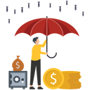 پیش‌نمایش فایل businessman-holding-an-umbrella-to-protect-property-8784511 از پک کسب و کار