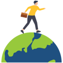 پیش‌نمایش فایل businessman-running-around-the-world-sense-of-urgency-8861808 از پک کسب و کار