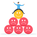 پیش‌نمایش فایل happy-businessman-sitting-on-a-smiling-face-8862306 از پک کسب و کار