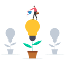 پیش‌نمایش فایل business-man-with-pot-watering-light-bulb-tree-8878484 از پک کسب و کار