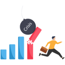 پیش‌نمایش فایل businessman-investors-escape-broken-bar-chart-8878514 از پک کسب و کار