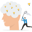 پیش‌نمایش فایل businessman-is-trying-to-catch-flying-light-bulb-with-scoop-net-8878480 از پک کسب و کار