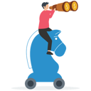 پیش‌نمایش فایل businessman-on-top-of-piece-using-telescope-looking-for-success-8878492 از پک کسب و کار