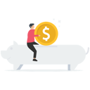 پیش‌نمایش فایل businessman-putting-money-in-piggy-bank-8878490 از پک کسب و کار