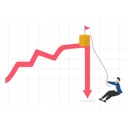 پیش‌نمایش فایل businessman-tries-to-climb-chart-back-to-the-top-of-profit-point-8878513 از پک کسب و کار
