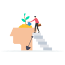 پیش‌نمایش فایل businessman-watering-plants-with-big-brain-growth-mindset-8878506 از پک کسب و کار