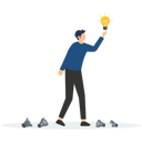 پیش‌نمایش فایل successful-businessman-holding-light-bulb-8878474 از پک کسب و کار