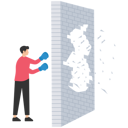 پیش‌نمایش فایل business-man-breaking-through-concrete-wall-9206517 از پک کسب و کار