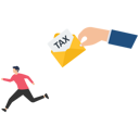 پیش‌نمایش فایل businessman-running-away-from-tax-9206507 از پک کسب و کار