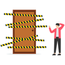پیش‌نمایش فایل businessman-standing-in-front-of-closed-door-9206609 از پک کسب و کار