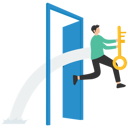 پیش‌نمایش فایل businessmen-with-golden-key-have-opened-the-door-to-success-9206606 از پک کسب و کار