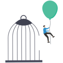 پیش‌نمایش فایل freedom-from-cage-9231315 از پک کسب و کار