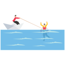 پیش‌نمایش فایل scared-person-trying-survive-splashing-9231197 از پک کسب و کار
