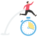 پیش‌نمایش فایل fast-businessman-running-and-jump-high-over-countdown-timer-clock-9170244 از پک کسب و کار