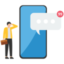 پیش‌نمایش فایل smartphone-with-reception-and-sending-of-messages-9593894 از پک کسب و کار