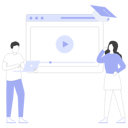 پیش‌نمایش فایل girl-and-man-takingonline-education-11973649 از پک یادگیری آنلاین
