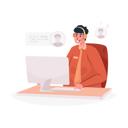پیش‌نمایش فایل online-customer-support-9366044 از پک کیت شروع پروفایل وب‌سایت