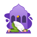 پیش‌نمایش فایل a-muslim-in-praying-8184248 از پک خوش آمدید رمضان